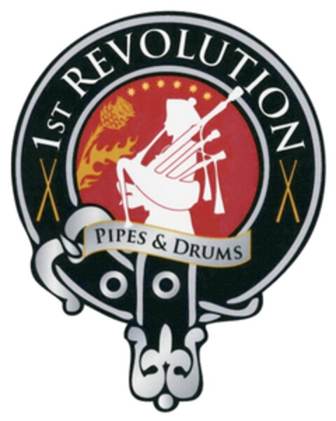 1ST REVOLUTION PIPES & DRUMS Logo (DPMA, 13.11.2017)