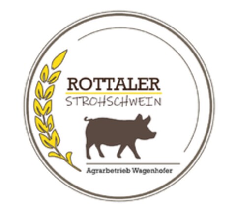 ROTTALER STROHSCHWEIN Agrarbetrieb Wagenhofer Logo (DPMA, 01/08/2019)