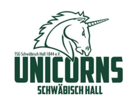 TSG Schwäbisch Hall 1844 e.V. UNICORNS SCHWÄBISCH HALL Logo (DPMA, 02.05.2019)