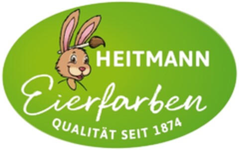 HEITMANN Eierfarben QUALITÄT SEIT 1874 Logo (DPMA, 04/03/2020)