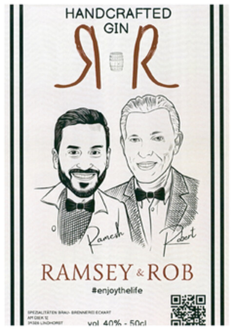 RAMSEY & ROB - HANDCRAFTED GIN Logo (DPMA, 06.12.2022)