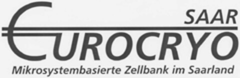 SAAR EUROCRYO Mikrosystembasierte Zellbank im Saarland Logo (DPMA, 23.05.2002)