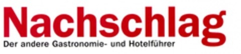 Nachschlag Der andere Gastronomie- und Hotelführer Logo (DPMA, 11.12.2002)