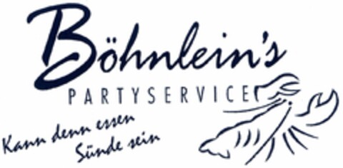 Böhnlein's PARTYSERVICE Logo (DPMA, 29.07.2006)