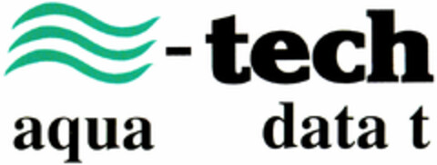 -tech aqua data t Logo (DPMA, 07.02.1996)