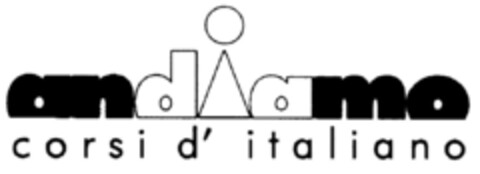andiamo corsi d'italiano Logo (DPMA, 04.03.1996)