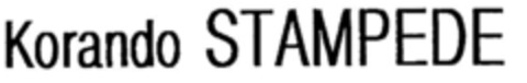 Korando STAMPEDE Logo (DPMA, 10.05.1996)