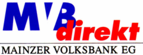 MVB direkt MAINZER VOLKSBANK EG Logo (DPMA, 05.06.1997)