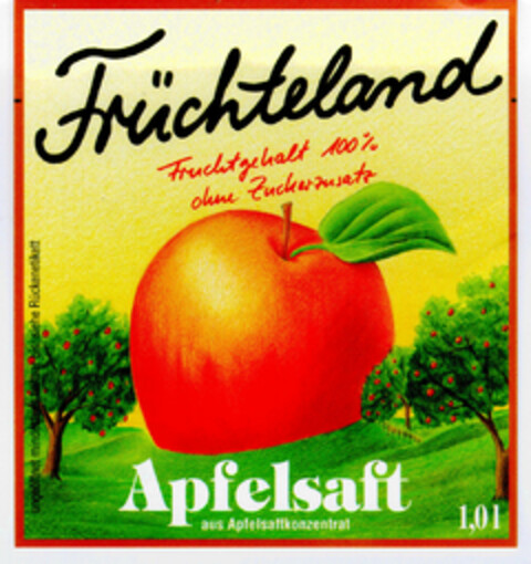 Früchteland Apfelsaft Logo (DPMA, 13.02.1998)