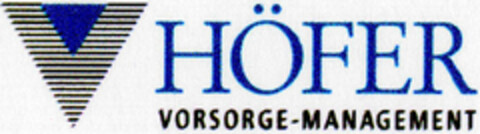 HÖFER VORSORGE-MANAGEMENT Logo (DPMA, 11.11.1998)