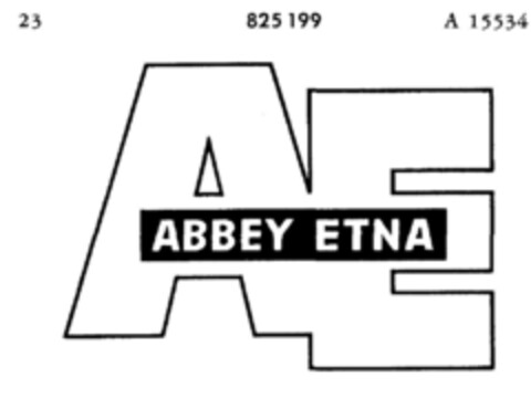 AE ABBEY ETNA Logo (DPMA, 05.05.1965)