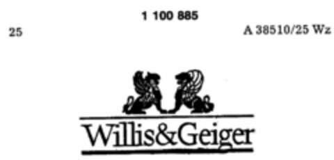 Willis&Geiger Logo (DPMA, 05/04/1984)