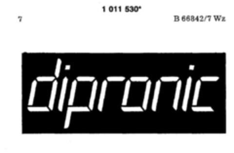 dipronic Logo (DPMA, 28.10.1980)