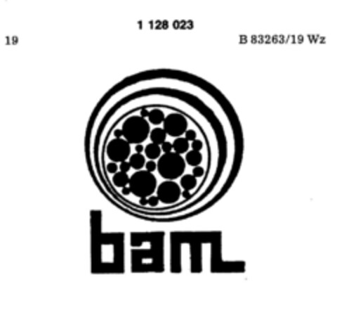 bam Logo (DPMA, 18.11.1987)