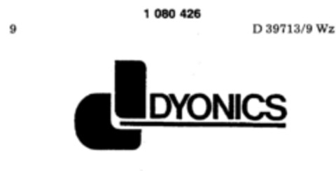 DYONICS Logo (DPMA, 24.04.1984)