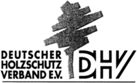 DHV DEUTSCHER HOLZSCHUTZ VERBAND E.V. Logo (DPMA, 06.05.1993)