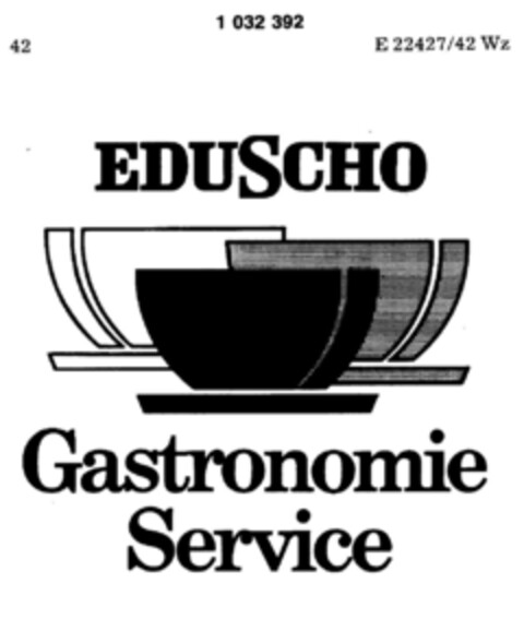 EDUSCHO Gastronomie Service Logo (DPMA, 22.08.1981)