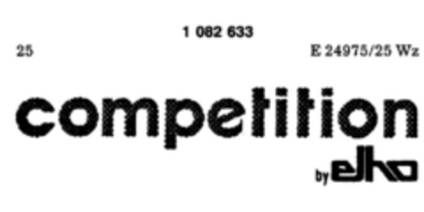 competition by elho Logo (DPMA, 15.03.1985)