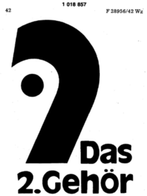 Das 2. Gehör Logo (DPMA, 05/09/1979)