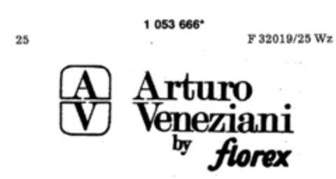 AV Arturo Veneziani by florex Logo (DPMA, 27.06.1983)