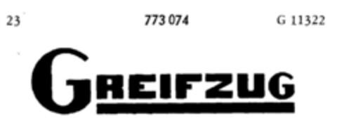 GREIFZUG Logo (DPMA, 28.02.1962)