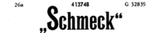 "Schmeck" Logo (DPMA, 30.03.1929)