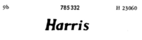 Harris Logo (DPMA, 05.04.1963)