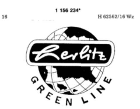 herlitz GREEN LINE Logo (DPMA, 14.11.1989)