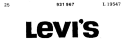 LeVI`S Logo (DPMA, 10/19/1973)