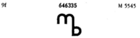 mb Logo (DPMA, 28.11.1952)