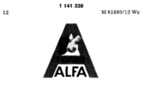 A TURBO ALFA Logo (DPMA, 02.12.1987)