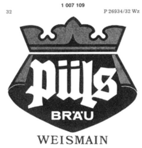 püls BRÄU WEISMAIN Logo (DPMA, 12/01/1979)