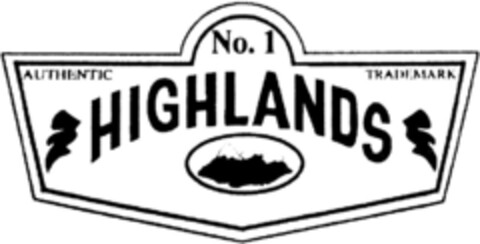 No. 1 HIGHLANDS Logo (DPMA, 21.03.1994)