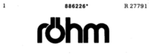 röhm Logo (DPMA, 04/16/1971)