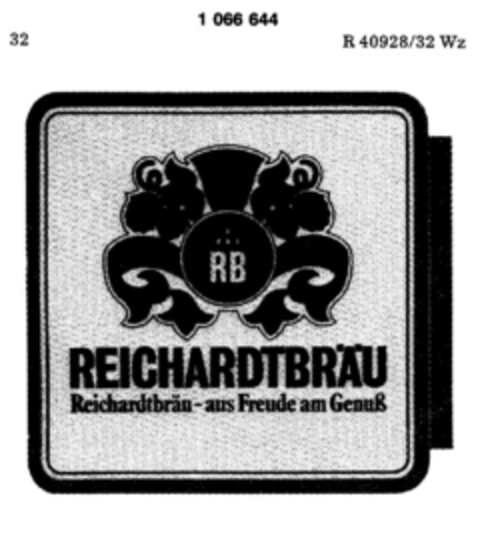 REICHARDTBRÄU Logo (DPMA, 04/12/1983)