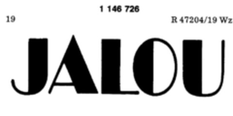 JALOU Logo (DPMA, 09/29/1988)