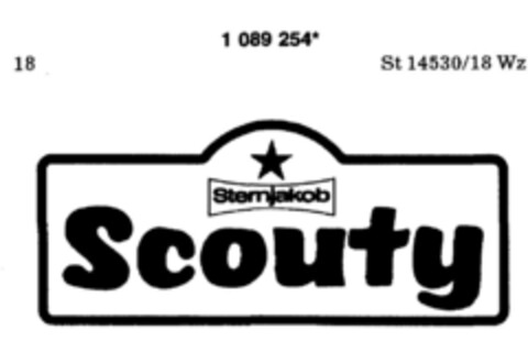 Sternjakob scouty Logo (DPMA, 07.01.1986)