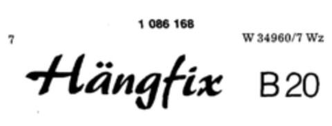 Hängfix B 20 Logo (DPMA, 13.03.1985)