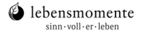 lebensmomente sinn · voll · er · leben Logo (DPMA, 12/16/2010)