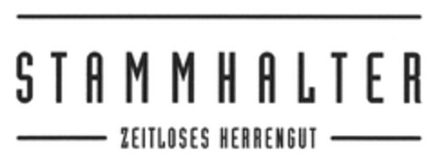 STAMMHALTER ZEITLOSES HERRENGUT Logo (DPMA, 11/16/2016)