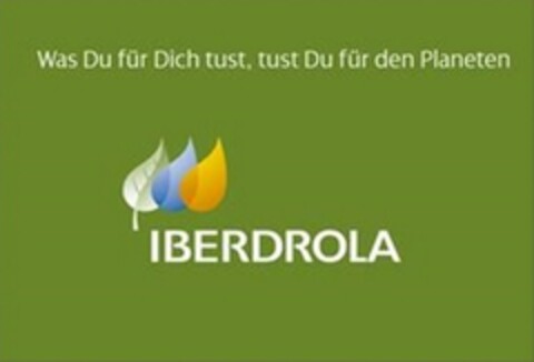 IBERDROLA Was Du für Dich tust, tust Du für den Planeten Logo (DPMA, 04.07.2018)