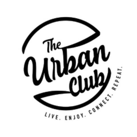 The Urban Club LIVE. ENJOY. CONNECT. REPEAT. Logo (DPMA, 27.05.2020)