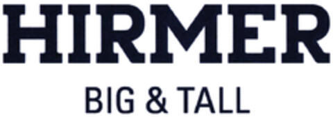 HIRMER BIG & TALL Logo (DPMA, 25.05.2021)