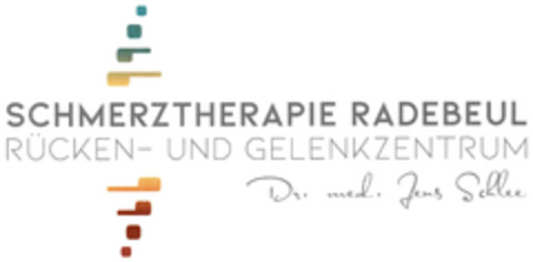 SCHMERZTHERAPIE RADEBEUL RÜCKEN- UND GELENKZENTRUM Dr. med. Jens Schlee Logo (DPMA, 09.03.2022)