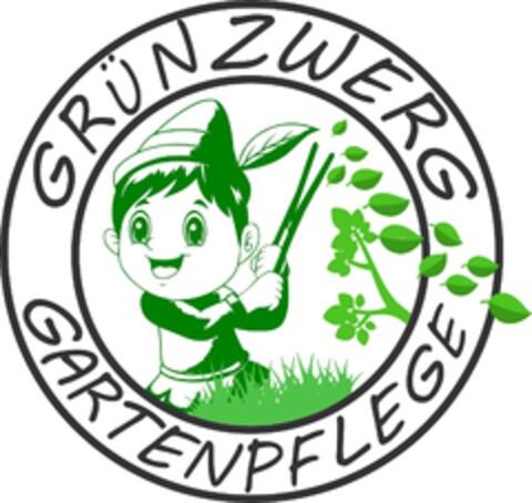 GRÜNZWERG GARTENPFLEGE Logo (DPMA, 27.02.2024)