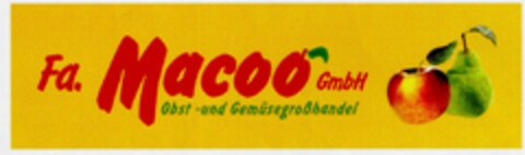 Fa. Macoo GmbH Obst- und Gemüsegroßhandel Logo (DPMA, 20.03.2002)