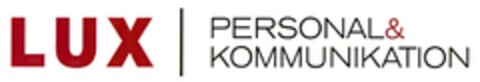 LUX PERSONAL & KOMMUNIKATION Logo (DPMA, 02/14/2007)