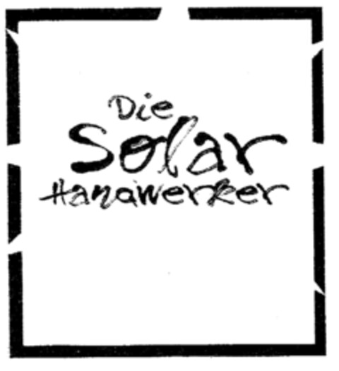 Die Solar Handwerker Logo (DPMA, 26.03.1998)