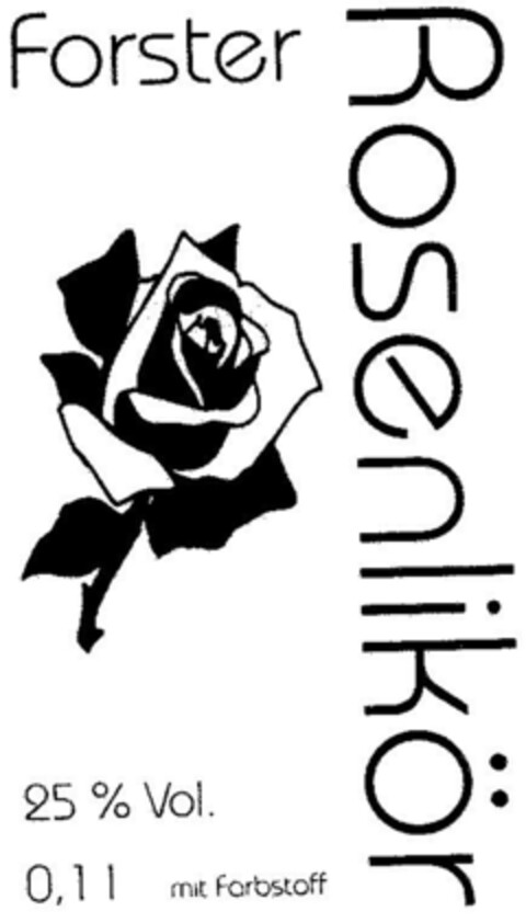 Forster Rosenlikör Logo (DPMA, 14.05.1998)