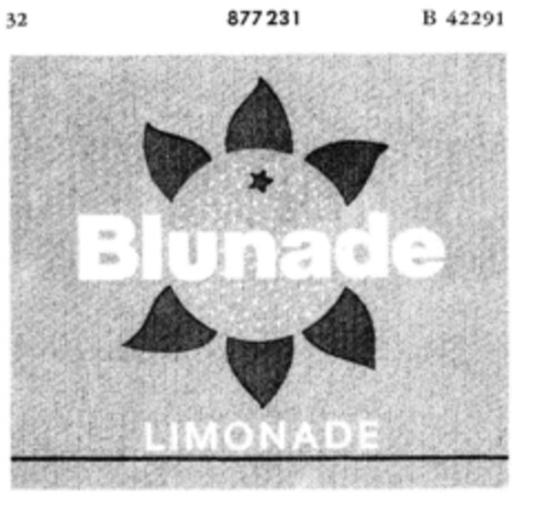 Blunade LIMONADE Logo (DPMA, 05/07/1969)